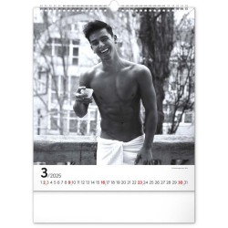Nástěnný kalendář Men 2024, 30 x 34 cm