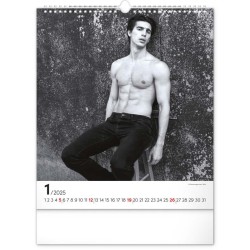 Nástěnný kalendář Men 2024, 30 x 34 cm