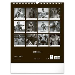 Nástěnný kalendář Men 2024, 30 x 34 cm