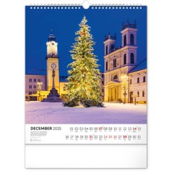 Nástenný kalendár Pamätihodnosti Slovenska 2024, 30 x 34 cm