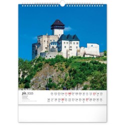 Nástenný kalendár Pamätihodnosti Slovenska 2024, 30 x 34 cm