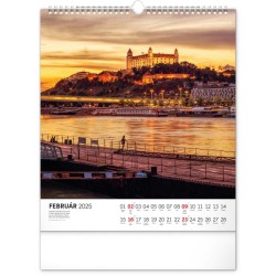 Nástenný kalendár Čarokrásne Slovensko 2024, 30 x 34 cm