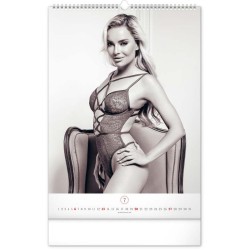 Nástěnný kalendář Romantic Girls - Martin Šebesta 2024, 33 x 46 cm