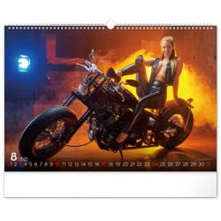 Nástěnný kalendář Girls a Bikes 2024, 48 x 33 cm