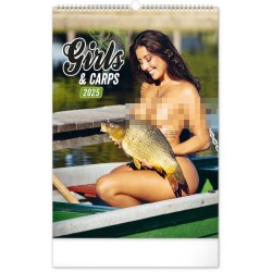 Nástěnný kalendář Girls and Carps 2024, 33 x 46 cm