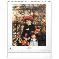 Nástěnný kalendář Impresionismus 2024, 48 x 56 cm