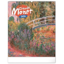 Nástěnný kalendář Claude Monet 2024, 48 x 56 cm