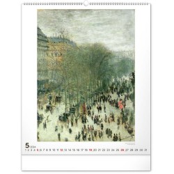 Nástěnný kalendář Claude Monet 2024, 48 x 56 cm