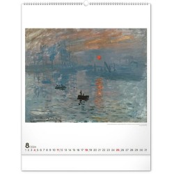 Nástěnný kalendář Claude Monet 2024, 48 x 56 cm