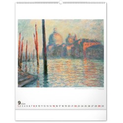 Nástěnný kalendář Claude Monet 2024, 48 x 56 cm