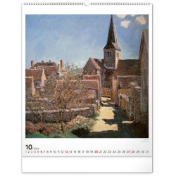 Nástěnný kalendář Claude Monet 2024, 48 x 56 cm