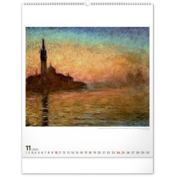 Nástěnný kalendář Claude Monet 2024, 48 x 56 cm