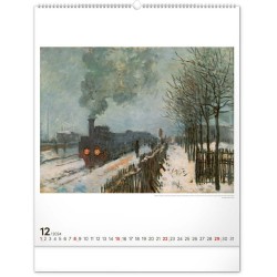 Nástěnný kalendář Claude Monet 2024, 48 x 56 cm