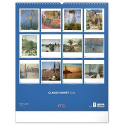 Nástěnný kalendář Claude Monet 2024, 48 x 56 cm