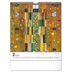 Nástěnný kalendář Gustav Klimt 2024, 30 x 34 cm