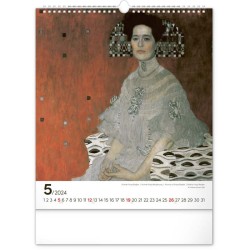 Nástěnný kalendář Gustav Klimt 2024, 30 x 34 cm