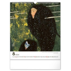 Nástěnný kalendář Gustav Klimt 2024, 30 x 34 cm