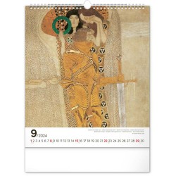 Nástěnný kalendář Gustav Klimt 2024, 30 x 34 cm