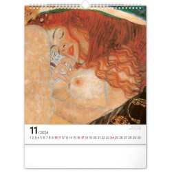Nástěnný kalendář Gustav Klimt 2024, 30 x 34 cm