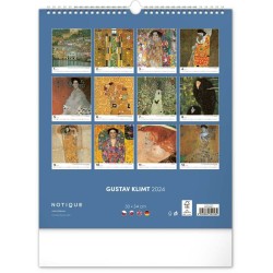 Nástěnný kalendář Gustav Klimt 2024, 30 x 34 cm