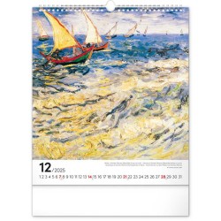 Nástěnný kalendář Vincent van Gogh 2024, 30 x 34 cm