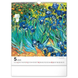 Nástěnný kalendář Vincent van Gogh 2024, 30 x 34 cm