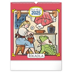 Nástěnný kalendář Josef Lada - Říkadla 2024, 30 x 34 cm