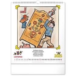 Nástěnný kalendář Josef Lada - Říkadla 2024, 30 x 34 cm