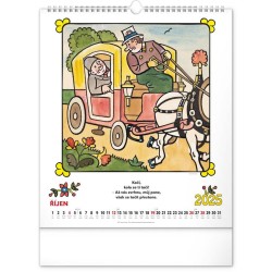 Nástěnný kalendář Josef Lada - Říkadla 2024, 30 x 34 cm