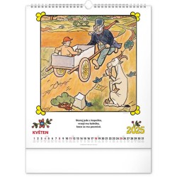 Nástěnný kalendář Josef Lada - Říkadla 2024, 30 x 34 cm