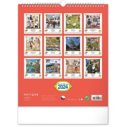 Nástěnný kalendář Josef Lada - Říkadla 2024, 30 x 34 cm