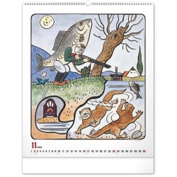 Nástěnný kalendář Josef Lada 2024, 48 x 56 cm