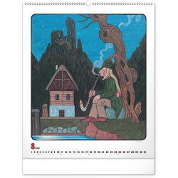 Nástěnný kalendář Josef Lada 2024, 48 x 56 cm