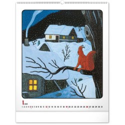 Nástěnný kalendář Josef Lada 2024, 48 x 56 cm