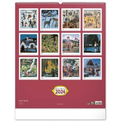 Nástěnný kalendář Josef Lada 2024, 48 x 56 cm