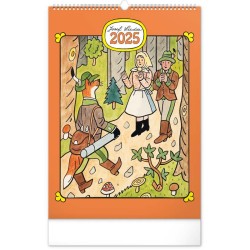 Nástěnný kalendář Josef Lada - Měsíce 2024, 33 x 46 cm