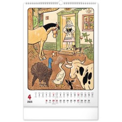 Nástěnný kalendář Josef Lada - Měsíce 2024, 33 x 46 cm