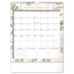 Nástěnný plánovací kalendář Květy 2024, 30 x 34 cm