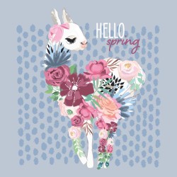 Poznámkový kalendář Šťastné lamy 2024, 30 x 30 cm