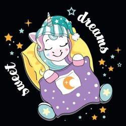 Poznámkový kalendář Šťastní jednorožci 2024, 30 x 30 cm