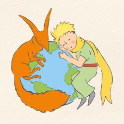 Poznámkový kalendář Malý princ 2024, 30 x 30 cm