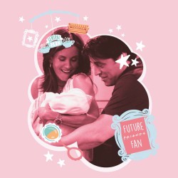 Poznámkový kalendář Přátelé 2024, 30 x 30 cm