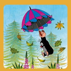 Poznámkový kalendář Krteček 2024, s 50 samolepkami, 30 x 30 cm