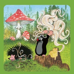 Poznámkový kalendář Krteček 2024, s 50 samolepkami, 30 x 30 cm