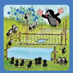 Poznámkový kalendář Krteček 2024, s 50 samolepkami, 30 x 30 cm