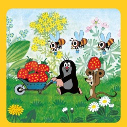 Poznámkový kalendář Krteček 2024, s 50 samolepkami, 30 x 30 cm