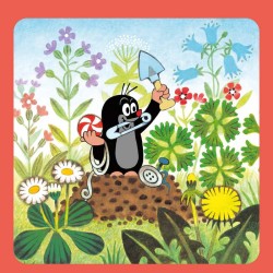 Poznámkový kalendář Krteček 2024, s 50 samolepkami, 30 x 30 cm