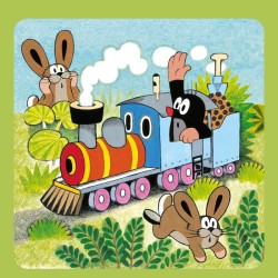 Poznámkový kalendář Krteček 2024, s 50 samolepkami, 30 x 30 cm