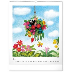 Nástěnný kalendář Krteček 2024, 48 x 56 cm