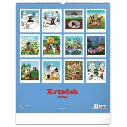Nástěnný kalendář Krteček 2024, 48 x 56 cm
